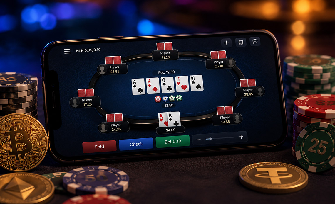 play crypto poker online today