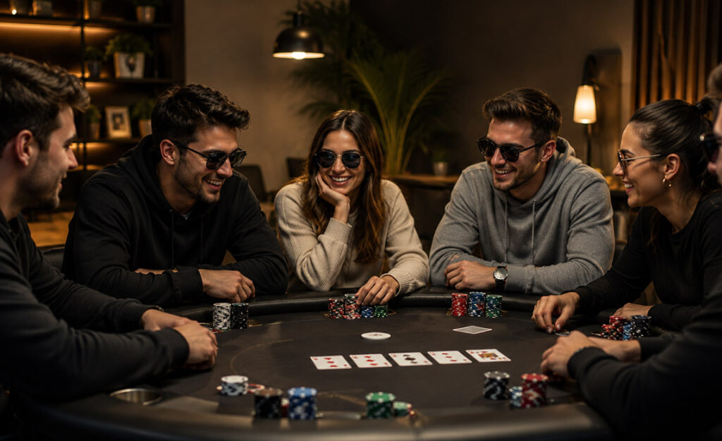 Players participating in crypto poker clubs through an online poker platform